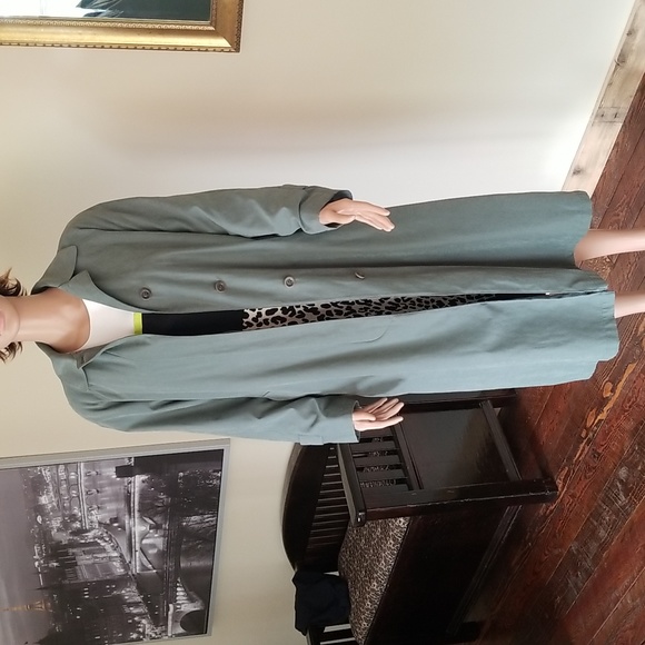 Vintage London Fog Women's Ladies Spring Fall Coat / Sz 6P / Olive Green - Picture 2 of 16